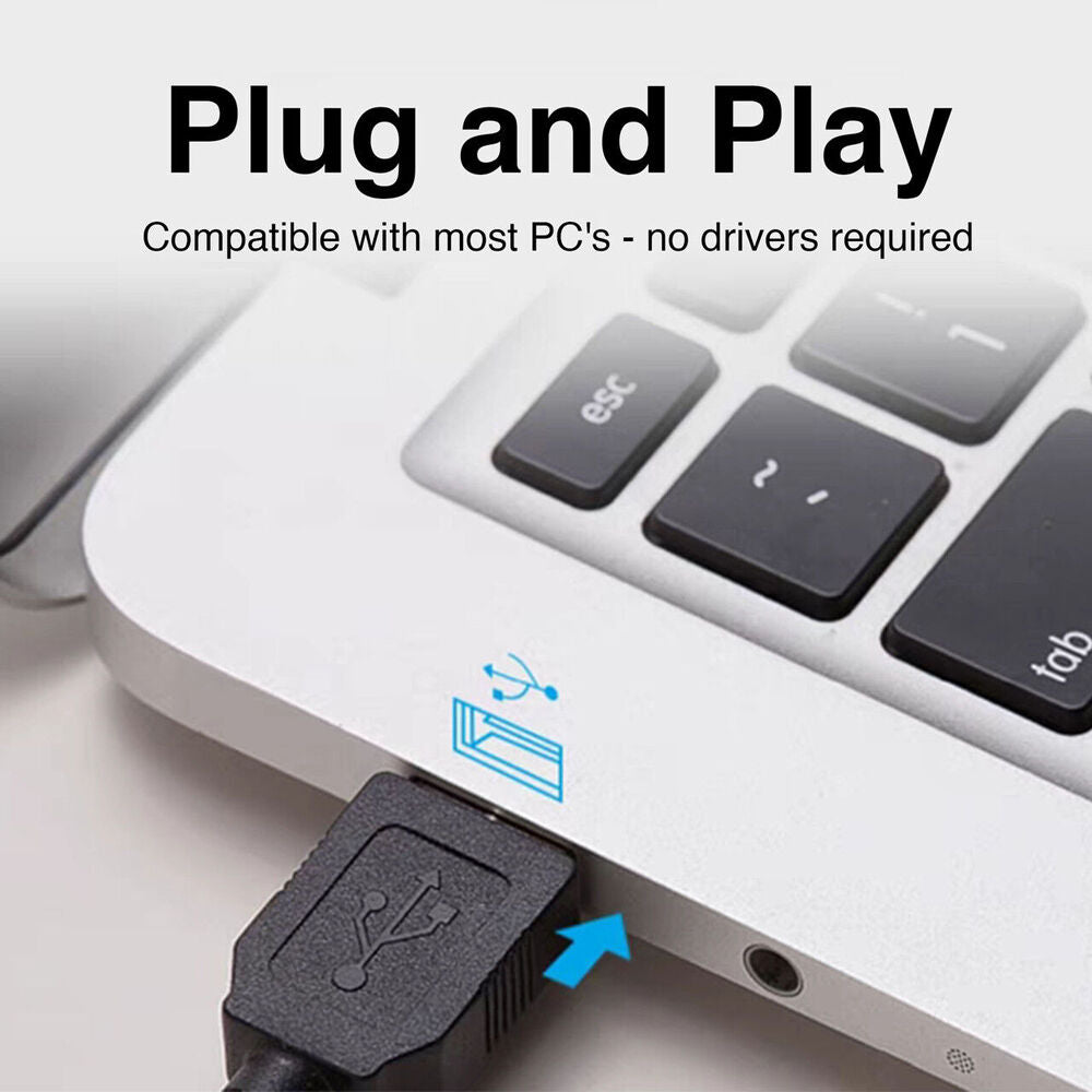 Laser Wired Office Keybord and Mouse Ergonomic Portable Combo Set Black (2 Pack) — image 5