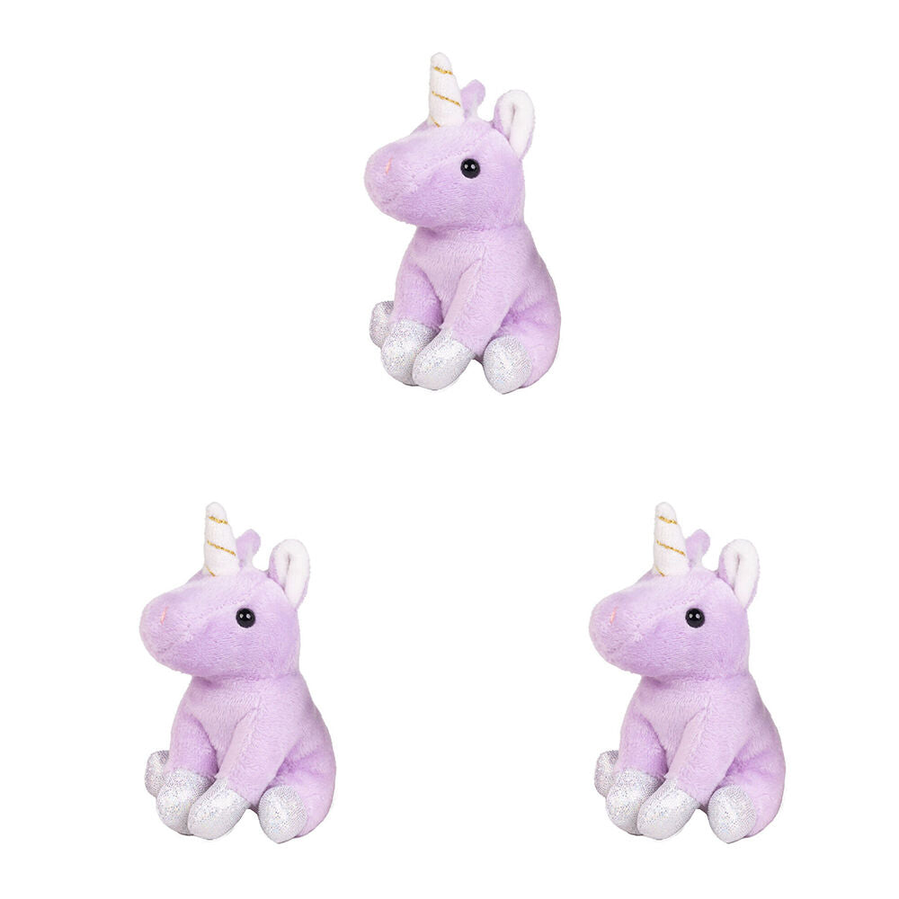Living Nature Little Buddies Unicorn Animal Plush Toy 9cm Assorted 0y+ (3 Pack)