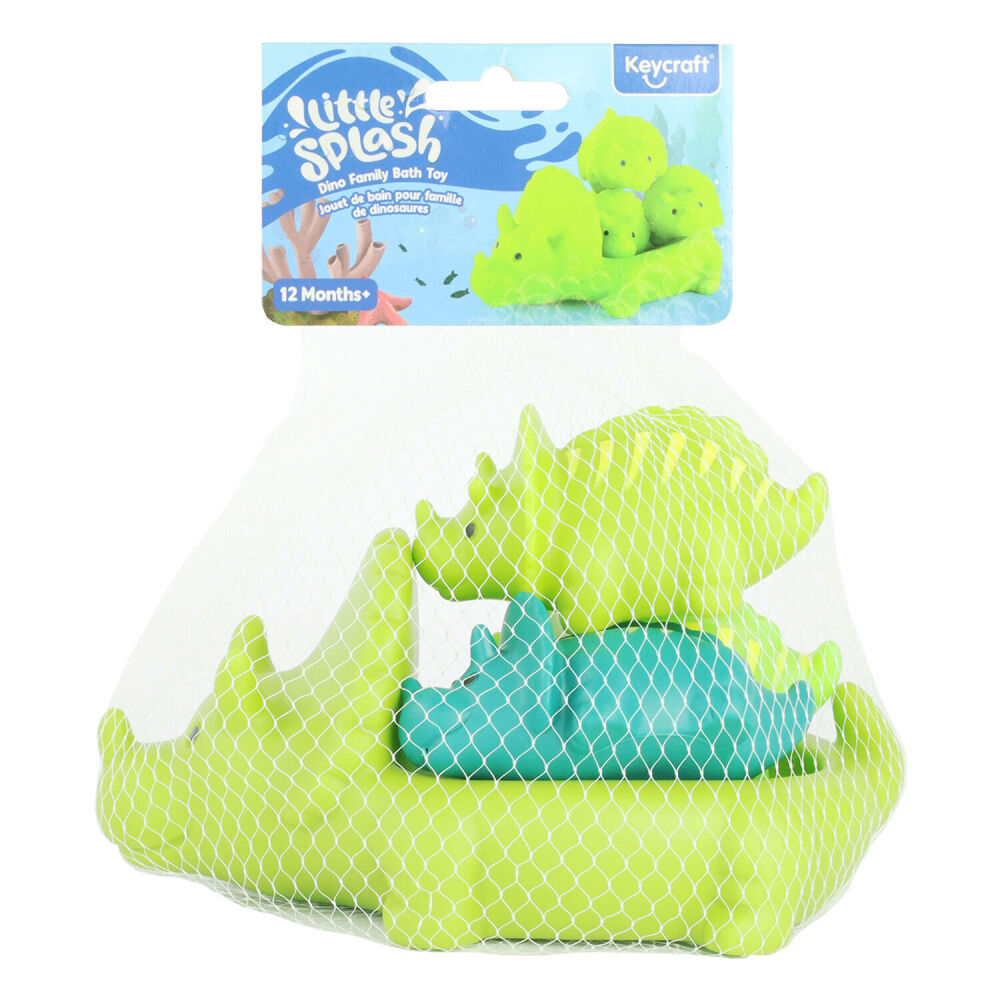 Keycraft Dinosaur Family Bath Time Children's Toy Set 18M+ Green (4 Pieces) — image 2