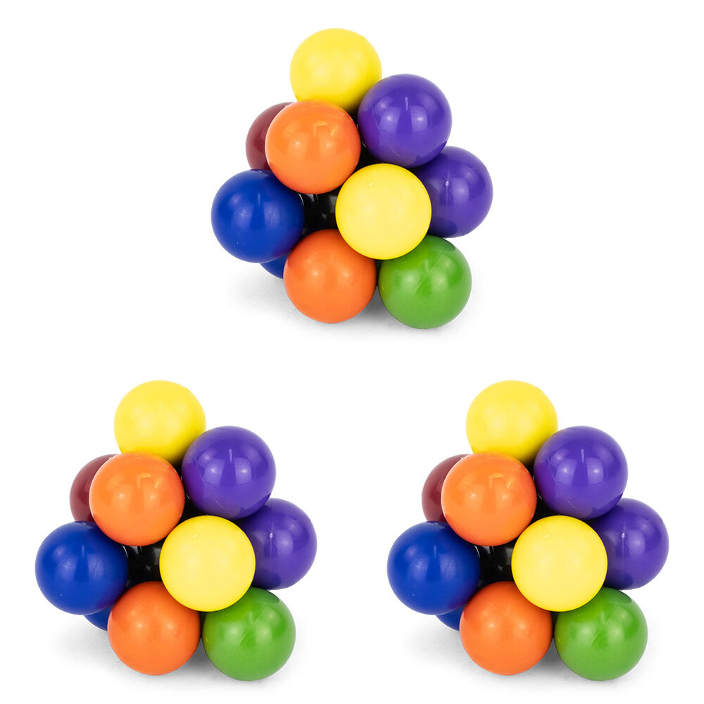 Keycraft Atomic Ball Stress Relief Sensory Handheld Fidget Toy Assorted 3y+ (3 Pack)