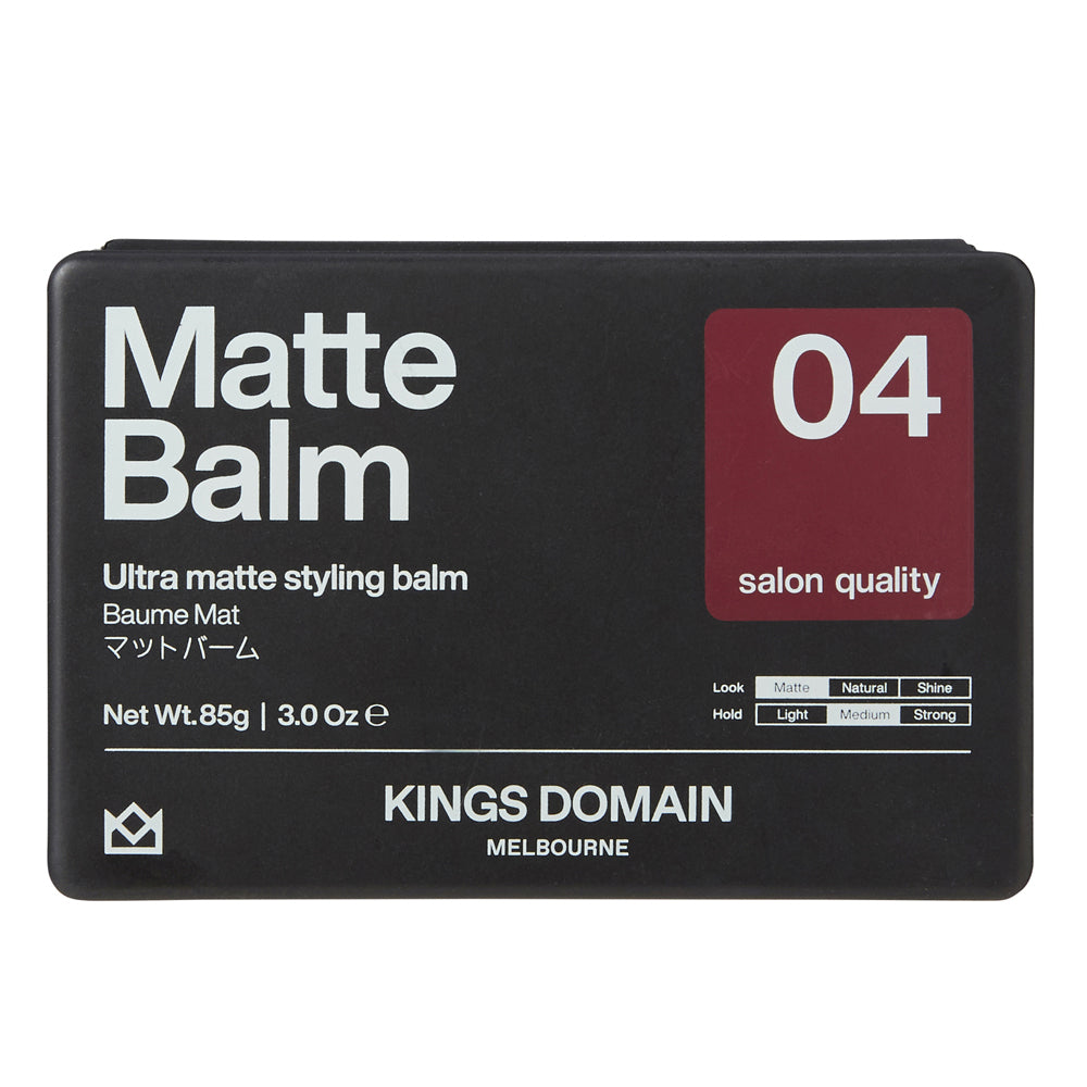 Kings Domain Melbourne Matte Balm Hair Styling Salon Quality Fashion Medium Hold