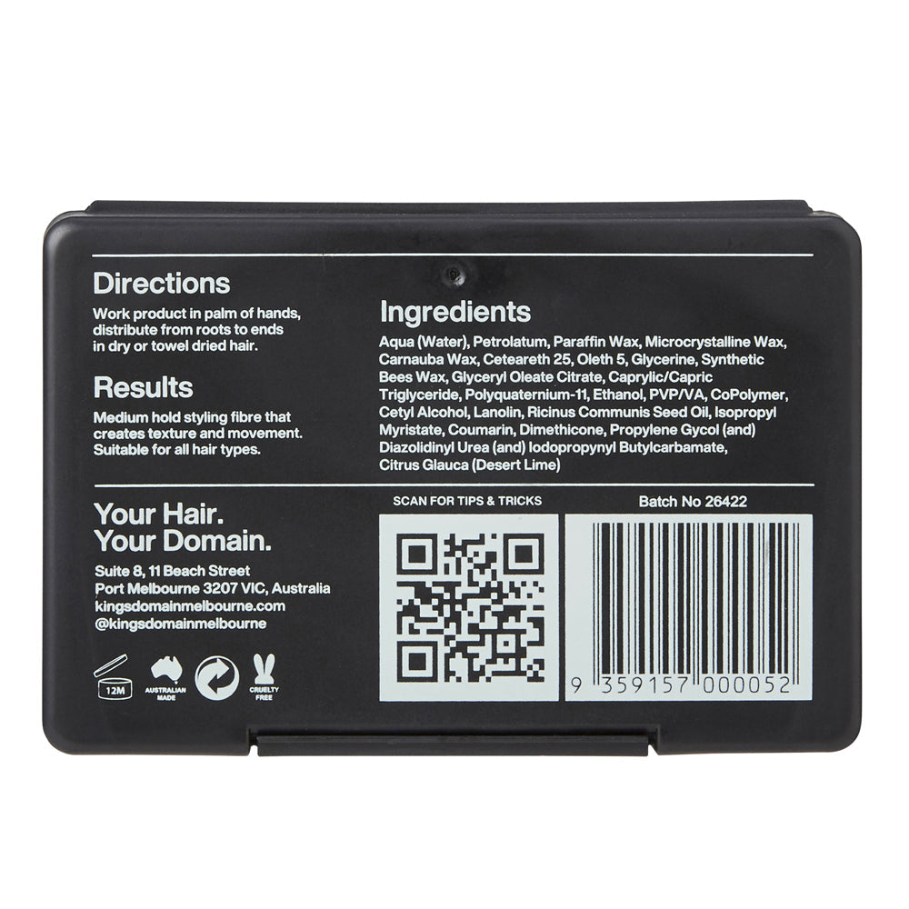 Kings Domain Melbourne Shaping Fibre Hair Styling Natural Look Flexible Hold — image 2