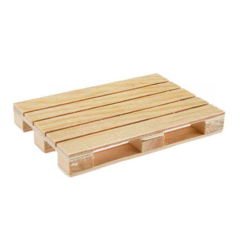 Kge Mini Wooden Pallet Glass Coasters/Mats For Beverages Drink Cups Beers Home/Bar