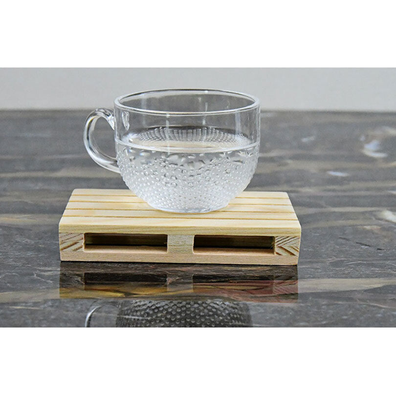 Kge Mini Wooden Pallet Glass Coasters/Mats For Beverages Drink Cups Beers Home/Bar — image 2