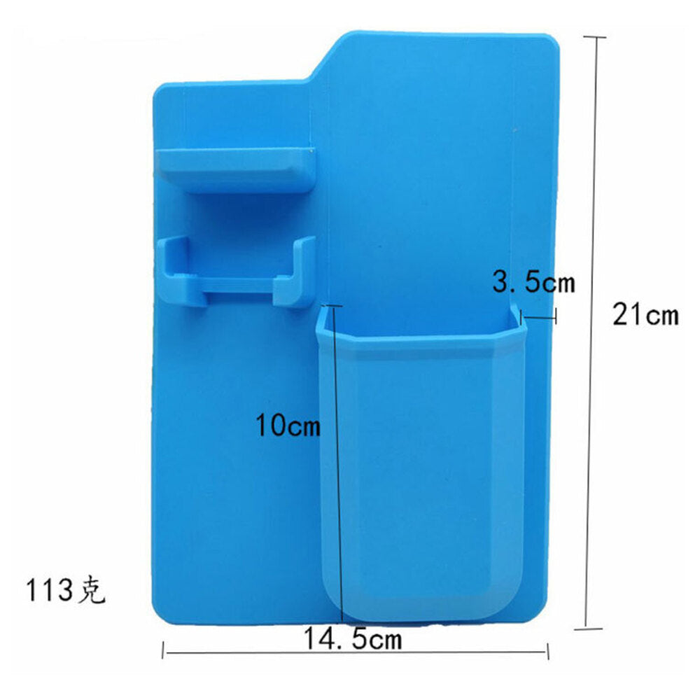 Kge Bathroom Storage Organiser Silicon Self Adhesive Toothbrush/Paste/Razor Holder — image 2