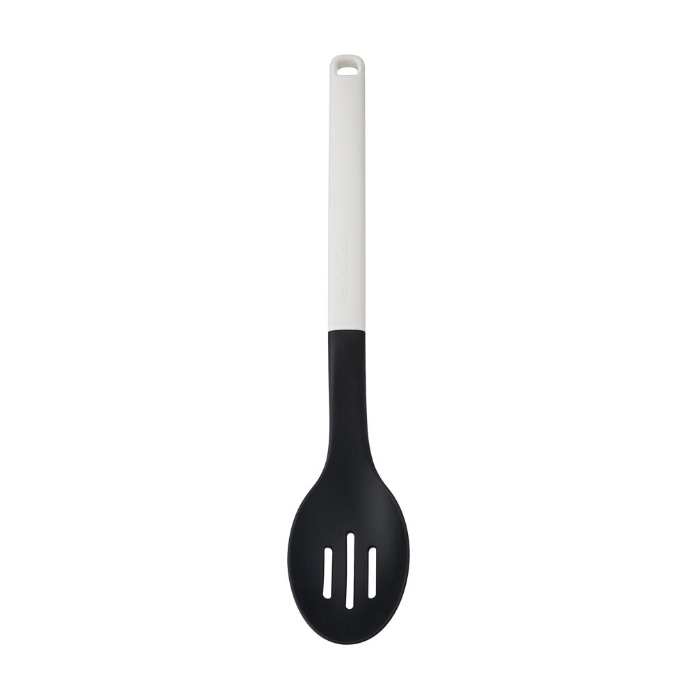 Kitchenaid Porcelain White Classic Slotted Nylon Cooking Spoon/Kitchen Utensil — image 2