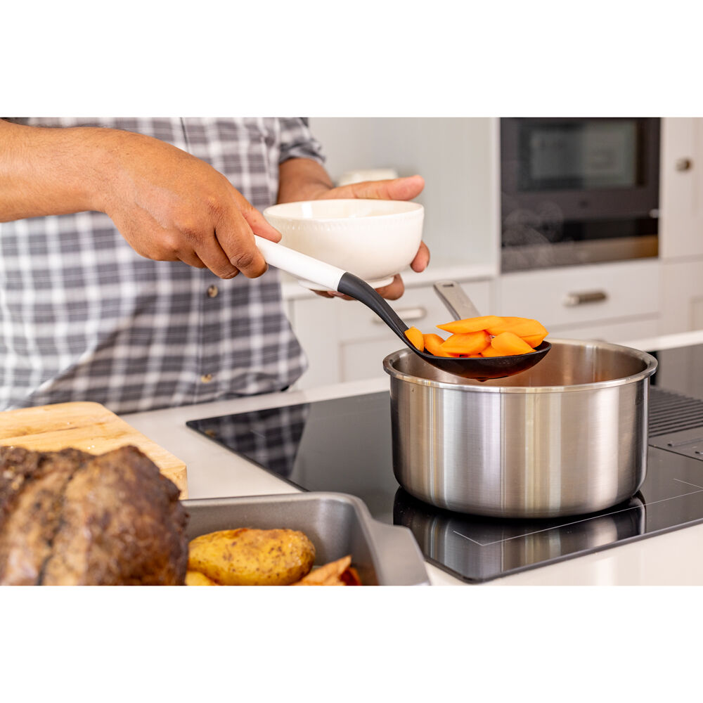 Kitchenaid Porcelain White Classic Slotted Nylon Cooking Spoon/Kitchen Utensil — image 4