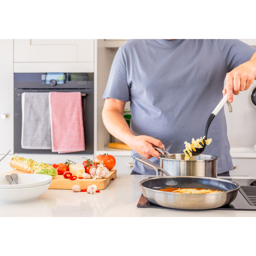 Kitchenaid Porcelain White Classic Nylon Pasta Server/Spoon Cooking Utensil — image 4