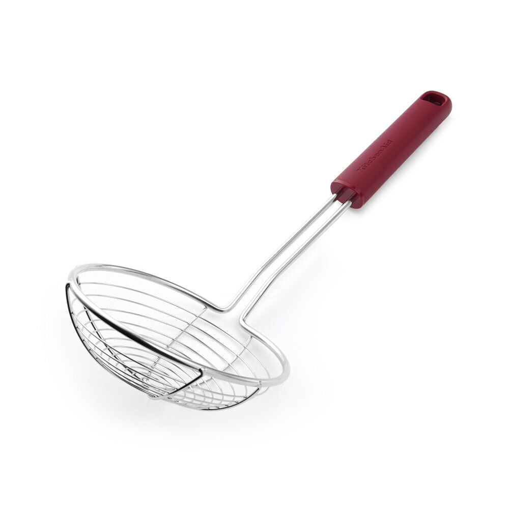 Kitchenaid Classic Wire Handheld Food Strainer Cooking Utensil Empire Red (2 Pack) — image 2