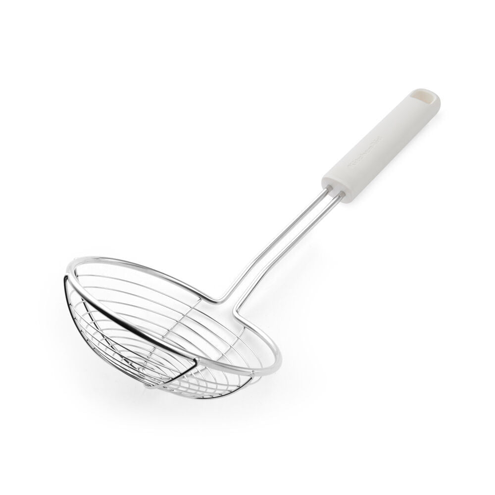 Kitchenaid Classic Handheld Food Strainer Cooking Utensil Porcelain White (2 Pack) — image 2