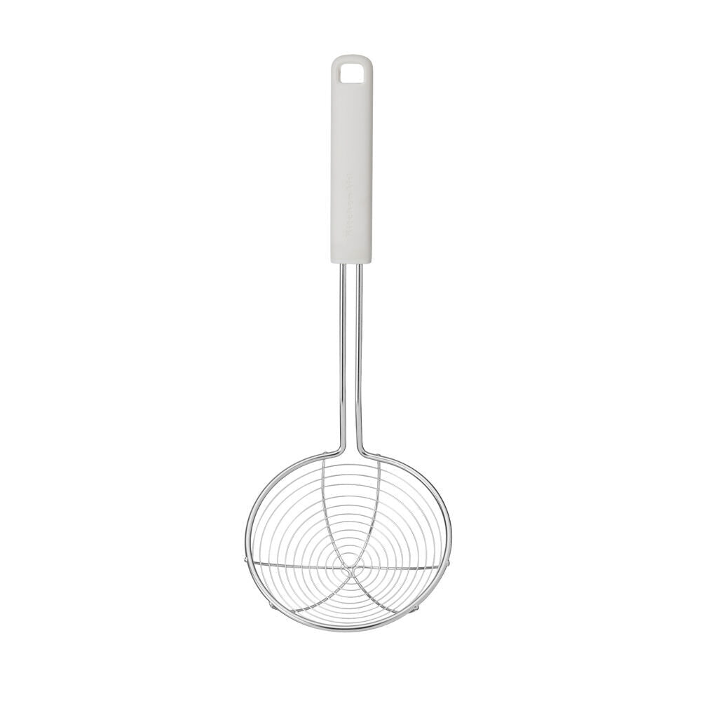 Kitchenaid Classic Handheld Food Strainer Cooking Utensil Porcelain White (2 Pack) — image 3