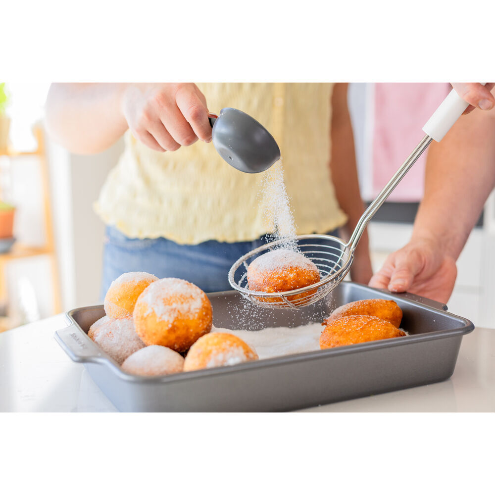 Kitchenaid Classic Handheld Food Strainer Cooking Utensil Porcelain White (2 Pack) — image 6