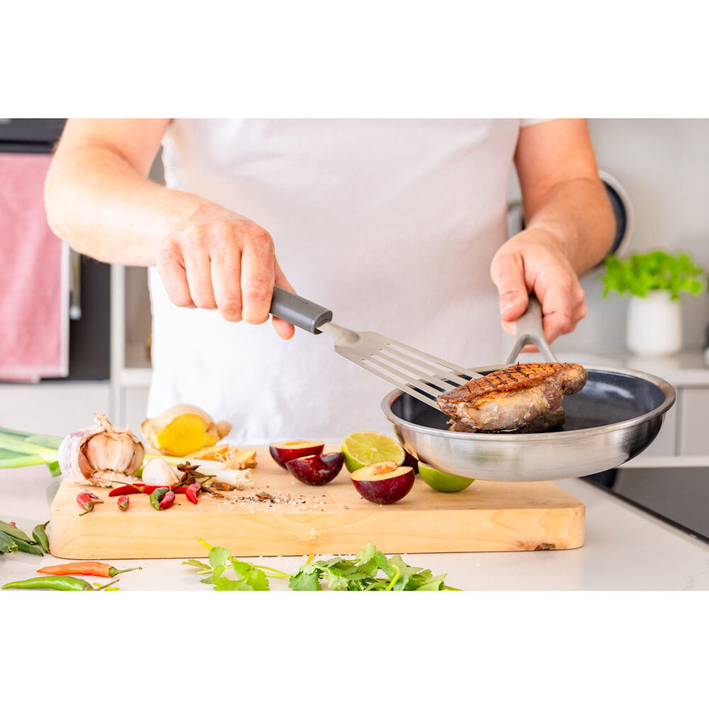 Kitchenaid Classic Metal Flex Turner/Spatula Cooking Utensil Charcoal Grey (2 Pack) — image 5