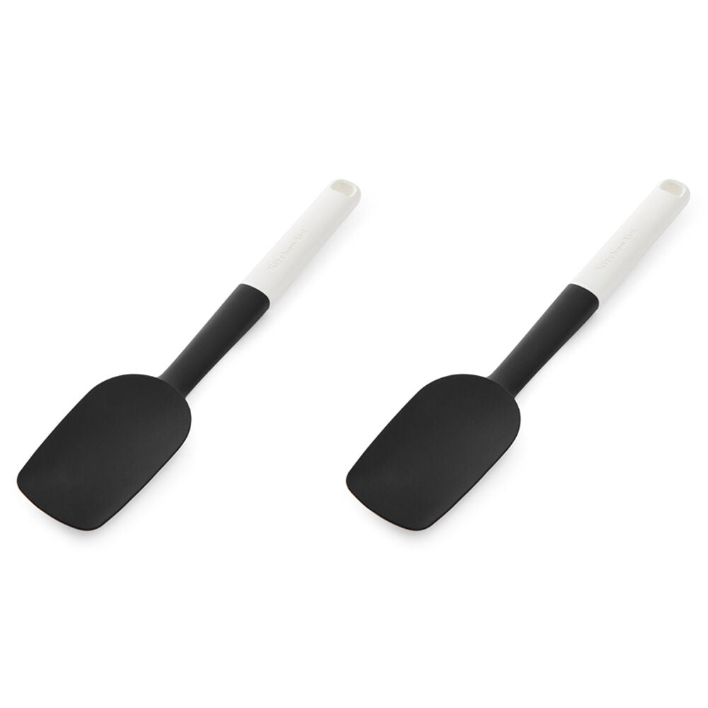Kitchenaid Classic Silicon Spoon Spatula/Turner Utensil Porcelain White (2 Pack)