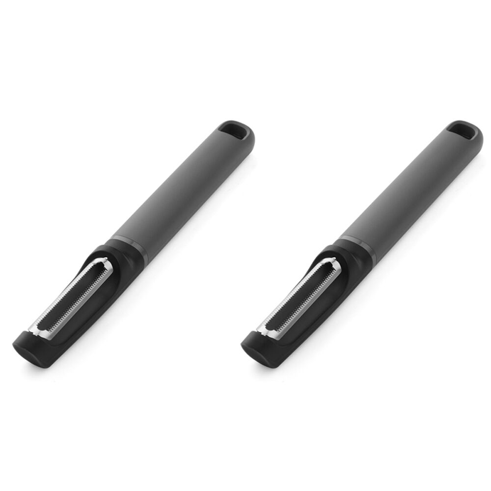Kitchenaid Classic Euro Fruit/Vegetable Peeler Cooking Utensil Charcoal Grey (2 Pack)