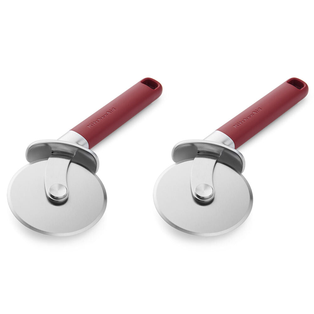 Kitchenaid Classic Metal Pizza Wheel/Cutter Cooking Utensil Empire Red (2 Pack)