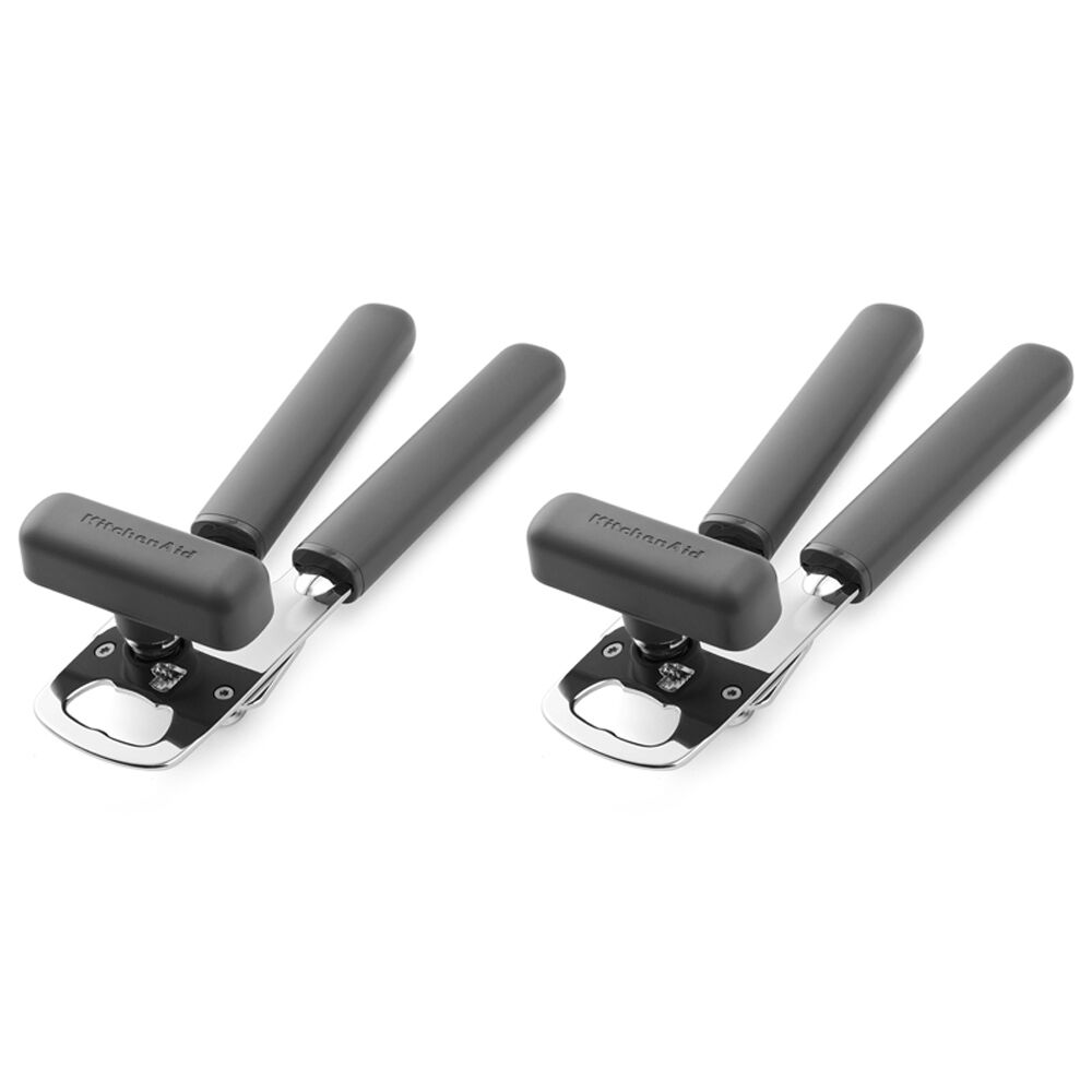 Kitchenaid Classic Multifunction Can Opener Tool w/Bottle Charcoal Grey (2 Pack)