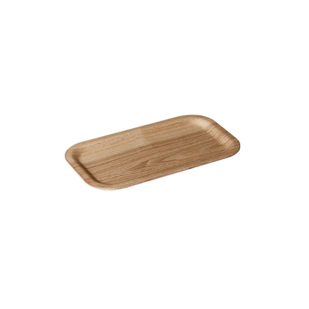 Kinto Willow Plywood Non-Slip Slim Tray Food Serving Rectangular 22cm Natural