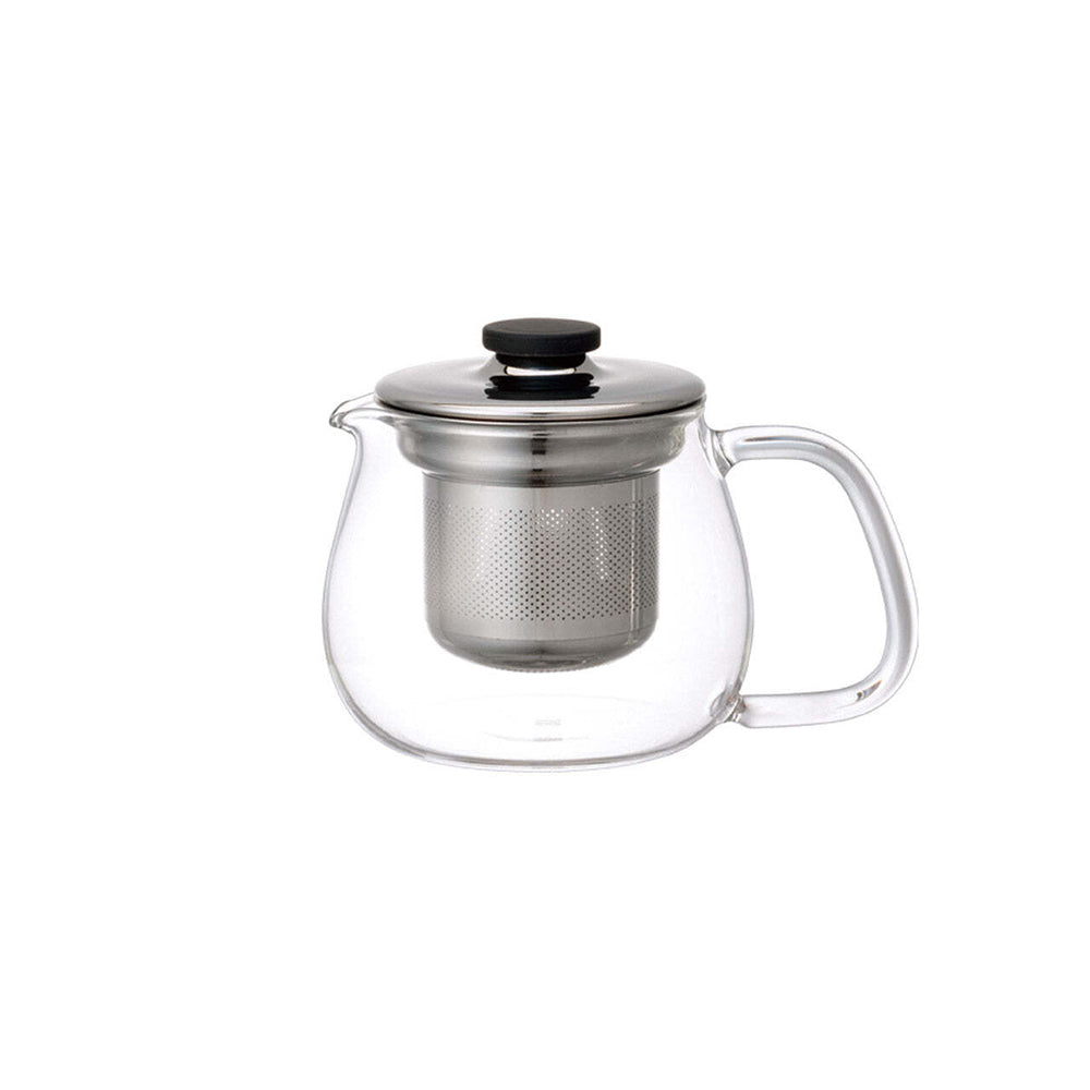 Kinto Unitea 500ml/14cm Glass Teapot w/ Stainless Steel Strainer/Lid Set Clear
