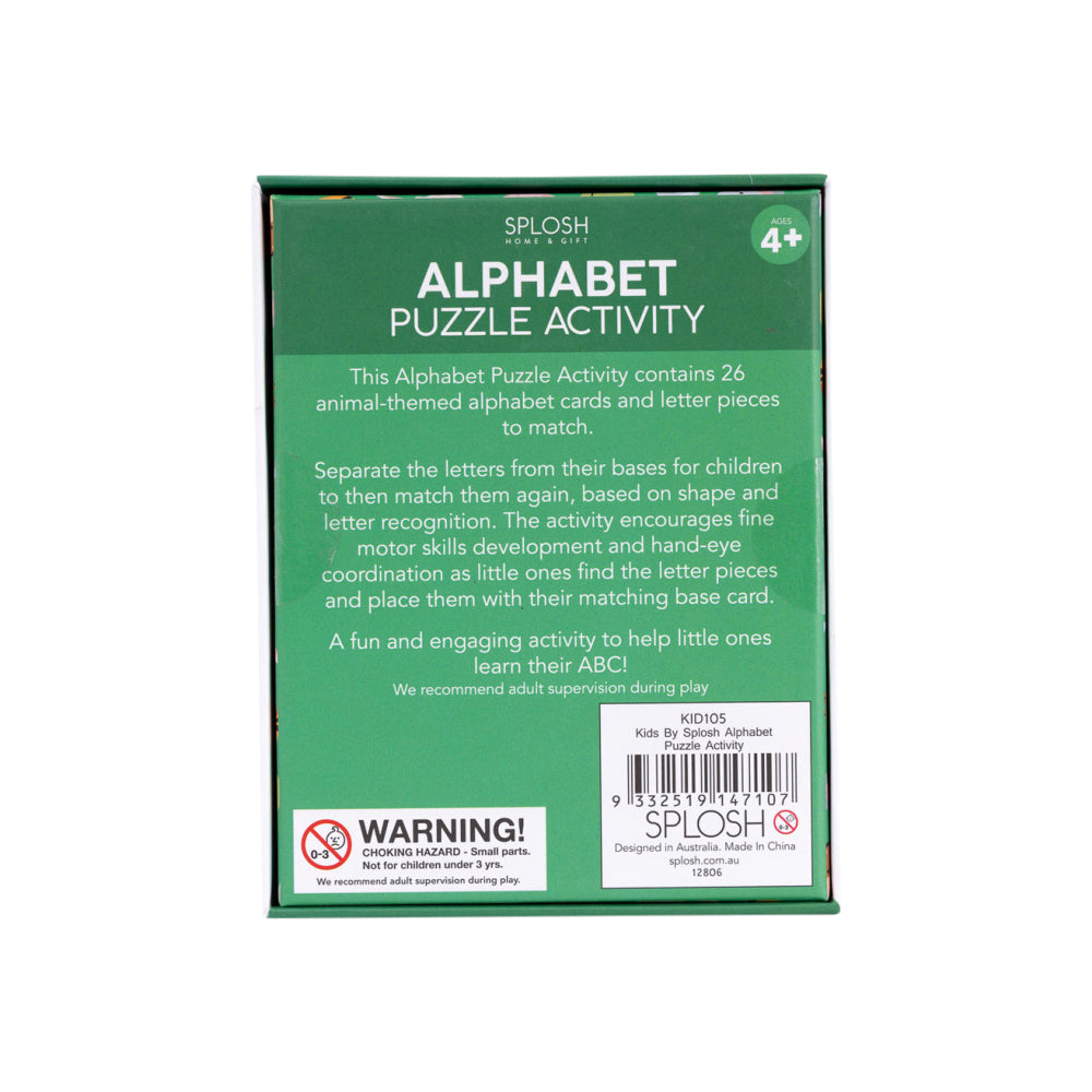 Splosh 26pc Kids By Splosh Alphabet Puzzle Activity Educational Learning Cards 4y+ (2 Pack) — image 3