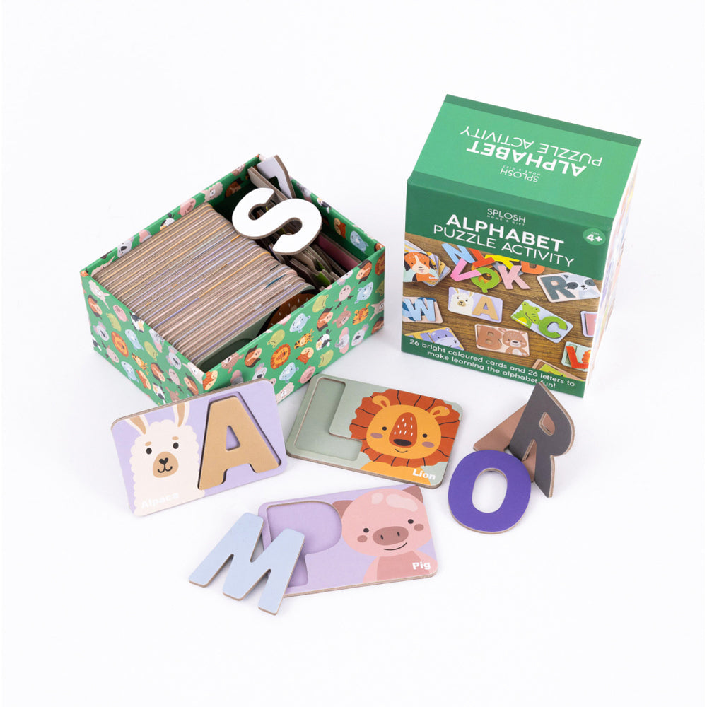 Splosh 26pc Kids By Splosh Alphabet Puzzle Activity Educational Learning Cards 4y+ (2 Pack) — image 5