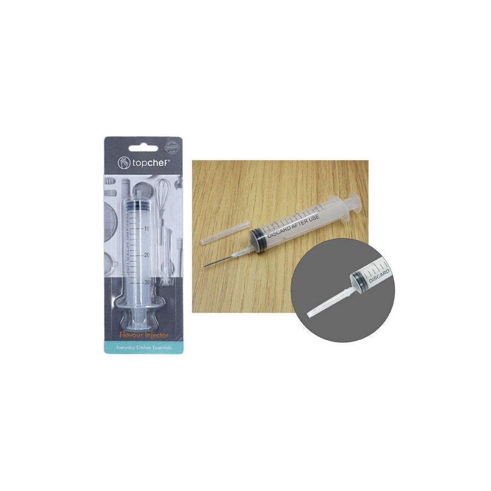Topchef Disposable Flavour Marinade Injector Syringe 4.5x2.5cm Clear (12 Pack) — image 3