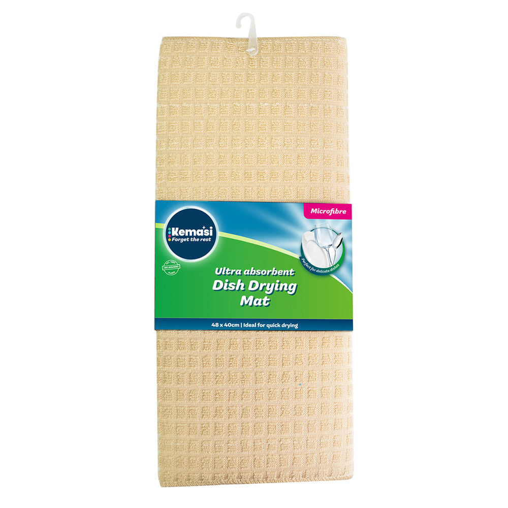 Kemasi Kitchen Dish Rack Drying Mat Microfibre Home Cleaning Assorted