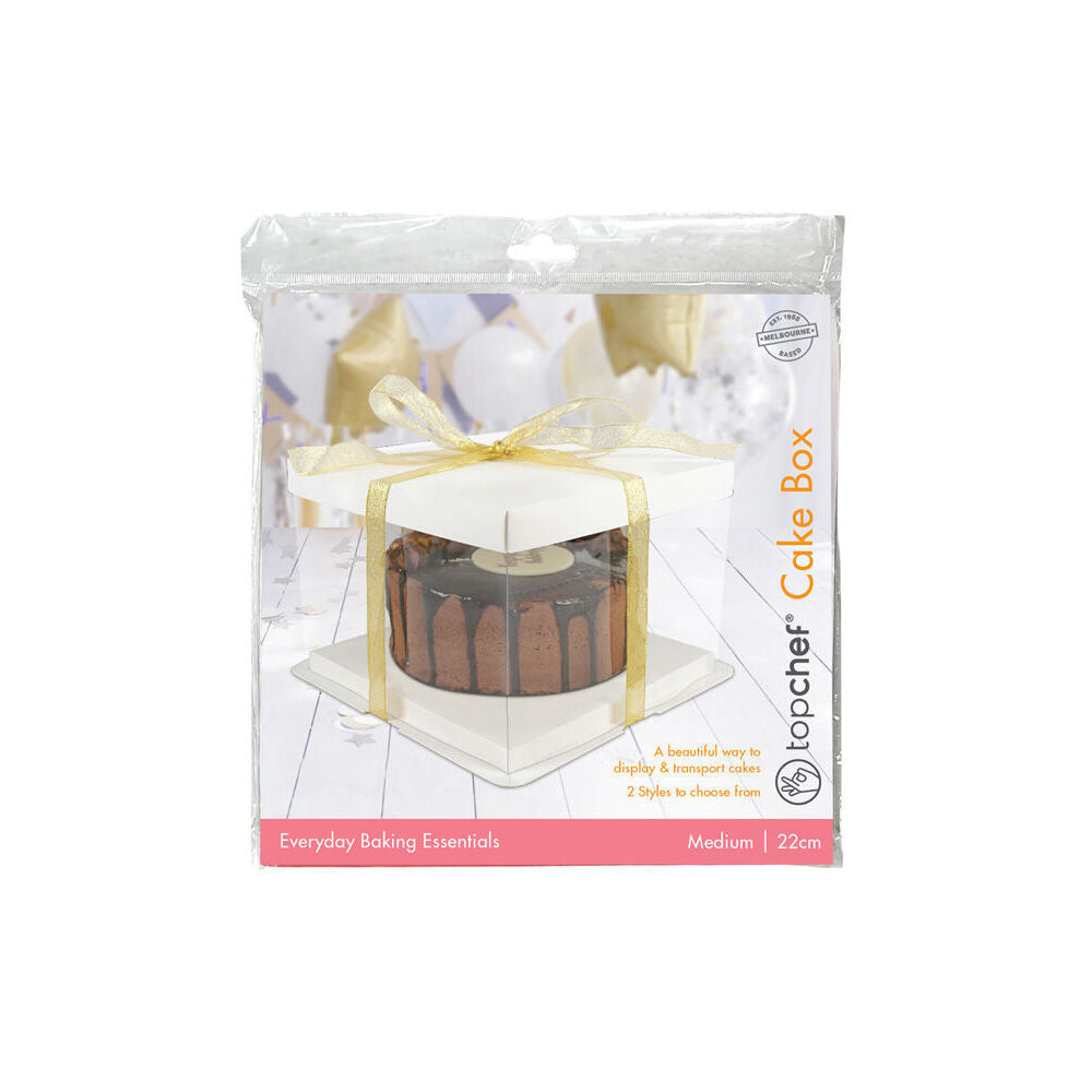 Topchef Cake Box See Through Dessert Storage Container Assorted 22x22x16
