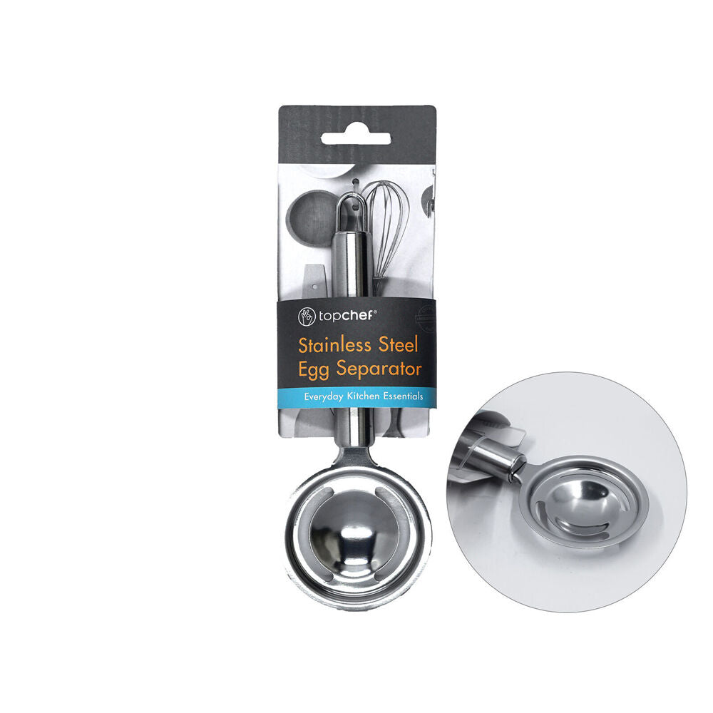 Topchef 20cm Silver Stainless Steel Egg Seperator Kitchen Utensil — image 2