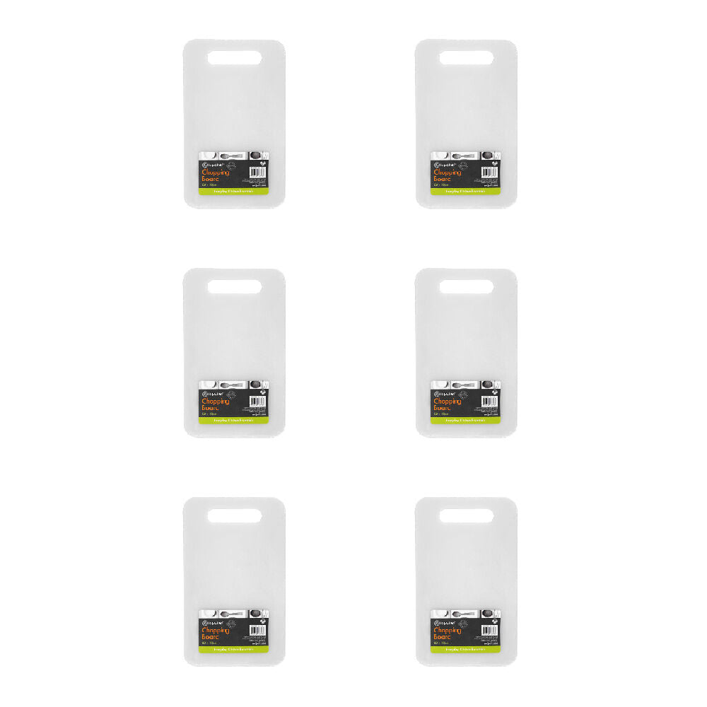Topchef Compact Chopping Board Small 25x15cm - White (6 Pack)