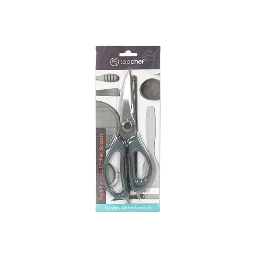 Topchef Multi-Function Steel/Plastic Kitchen Scissor Cooking Shears 1222x8cm (3 Pack) — image 2