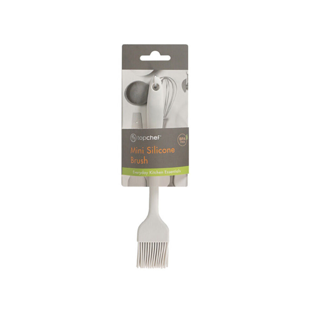 Topchef Compact Mini Kitchen Silicone Multipurpose Brush Cooking Tool White (3 Pack) — image 2