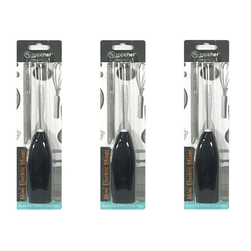 Topchef Mini Handheld Electric Coffee Stirrer Milk Frother Assorted (3 Pack)