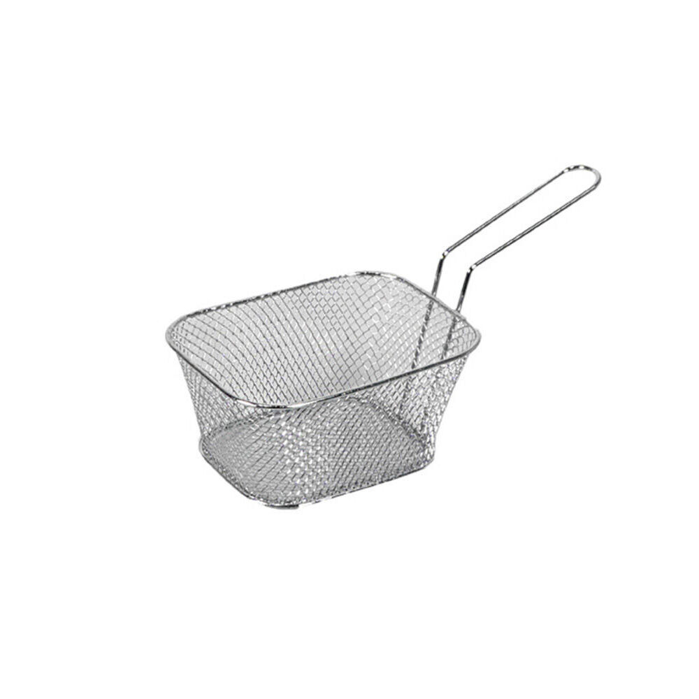 Topchef Stainless Steel Chip Serving Basket 14.5x10cm Snack Serving Tray (12 Pack) — image 3
