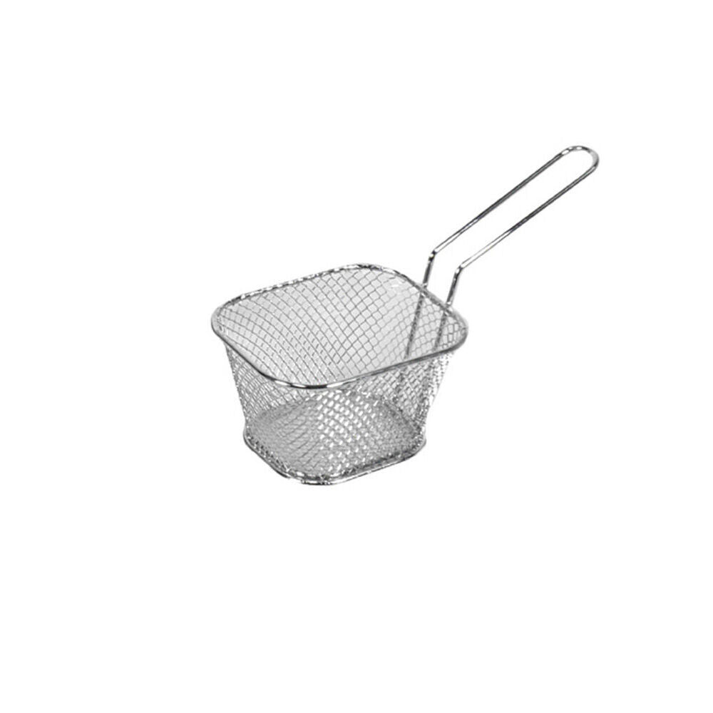Topchef Stainless Steel Mini Chip Serving Food Basket Snack Serving Tray (6 Pack) — image 3
