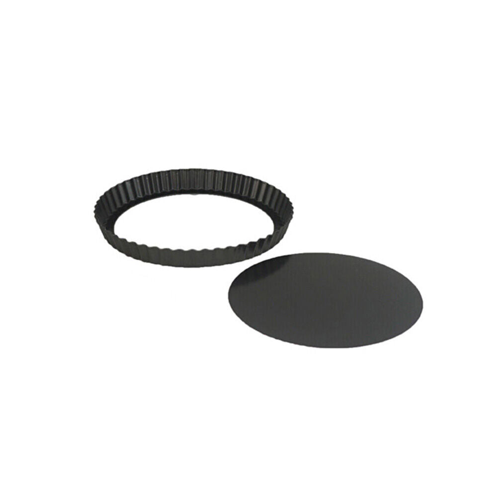 Topchef Oven Safe Pie Pan Removeable Base Non-Stick Baking Tart Pan Black (2 Pieces) — image 2