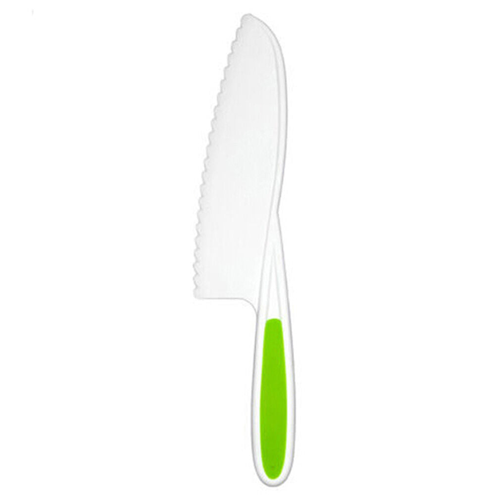 Topchef White & Green Kids Friendly Silicone Cutting Kitchen Knife