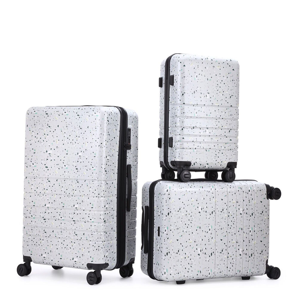 Kate Hill Terrazzo Travel Luggage Set Suitcase Lightweight Grey (4 Pieces) — image 7