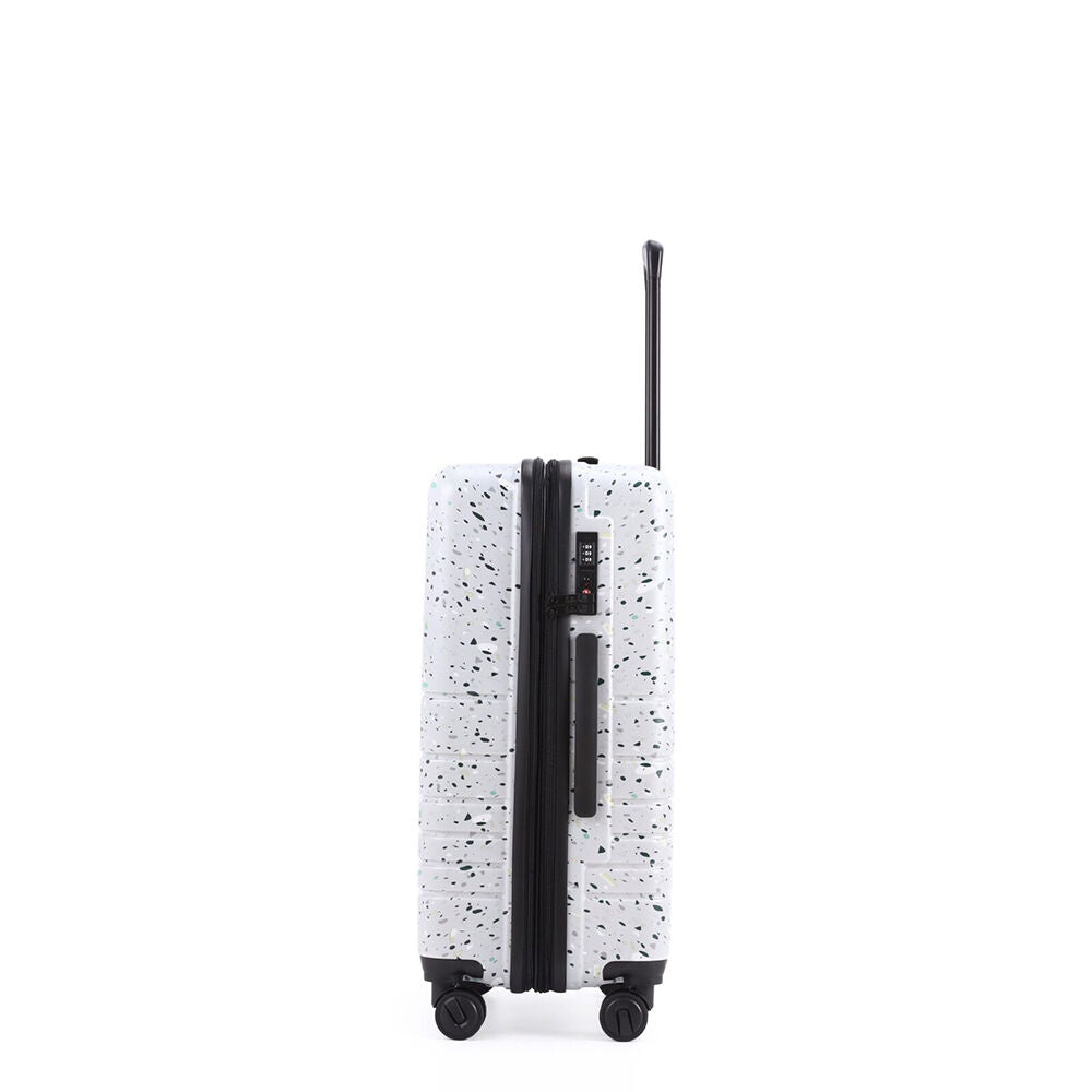 Kate Hill 66x34cm White Suitcase Lightweight Terrazzo Medium Travel Luggage — image 4