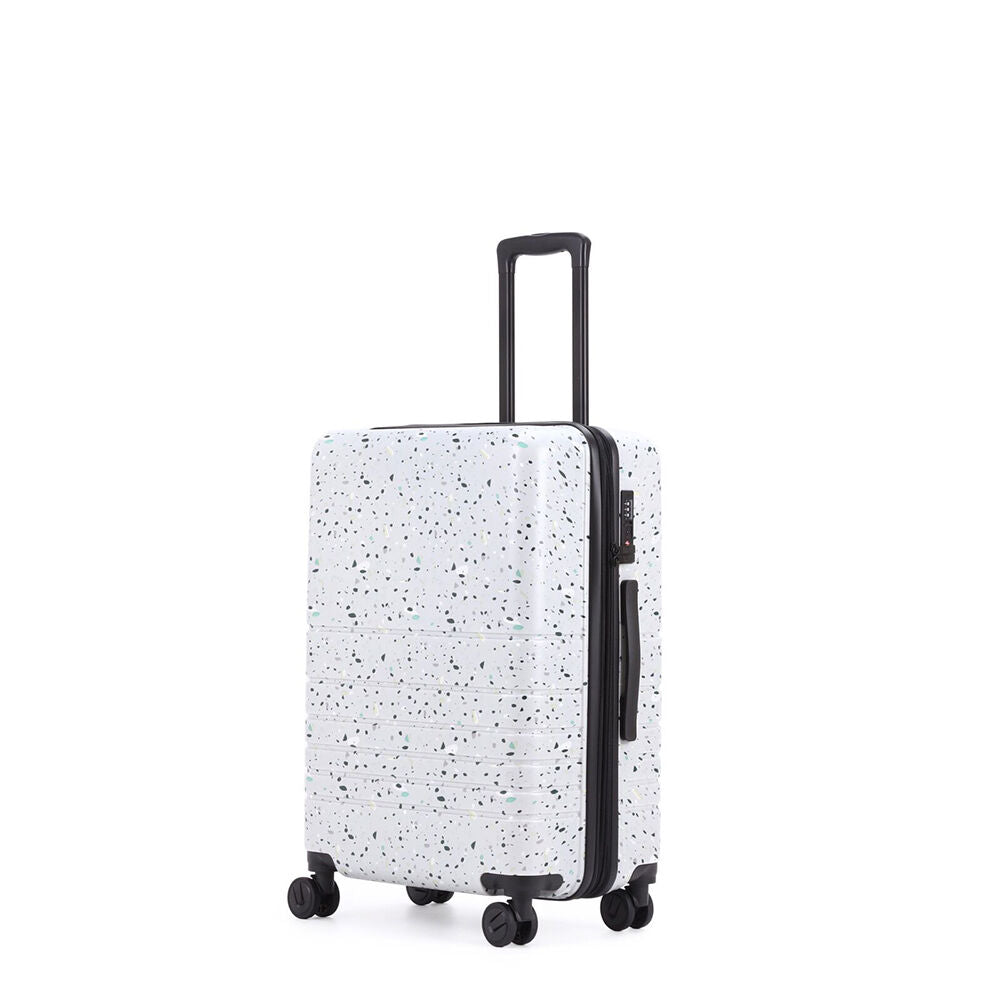 Kate Hill 66x34cm White Suitcase Lightweight Terrazzo Medium Travel Luggage — image 5