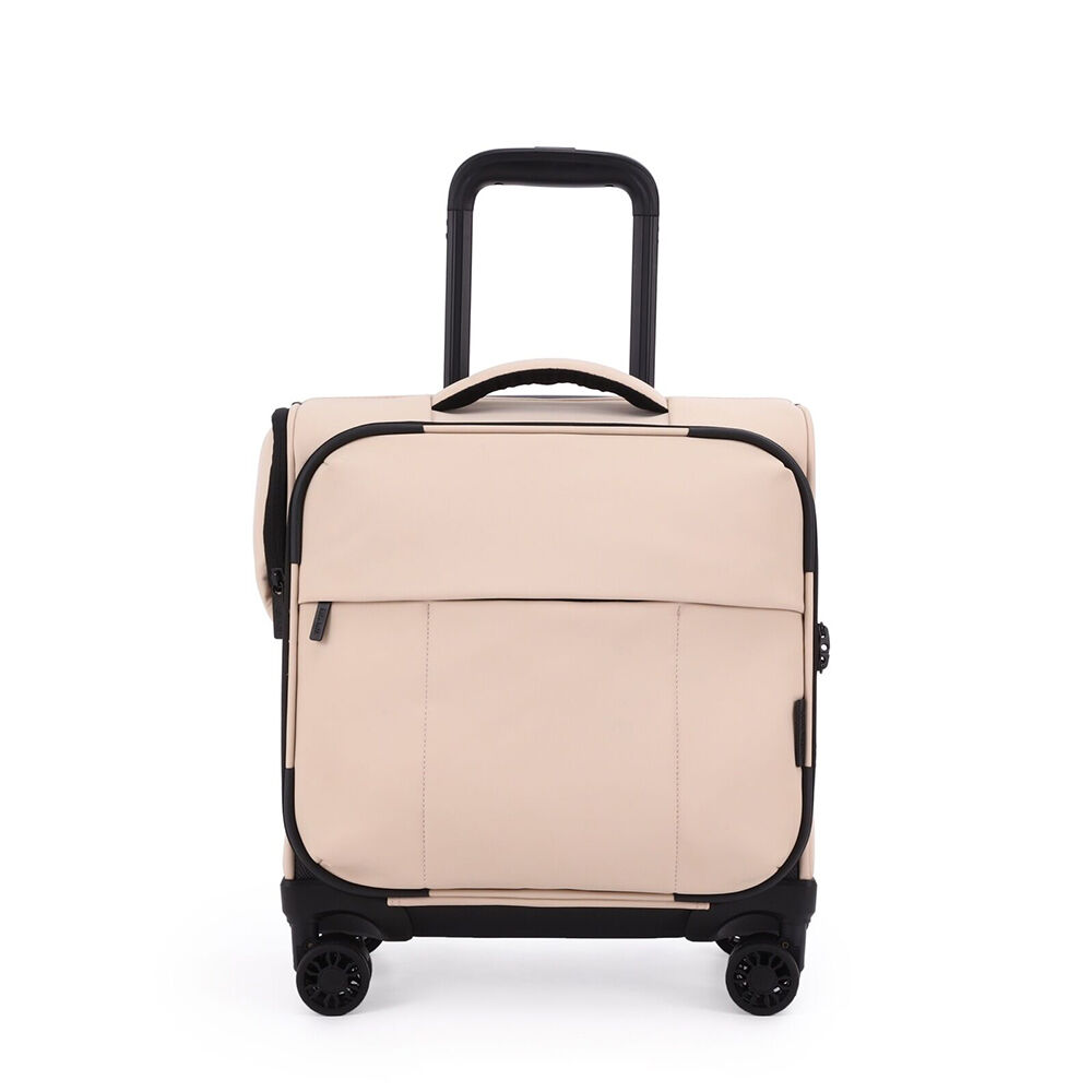 Kate Hill Suitcase Lightweight Willow Travel Luggage Mini Carry-On Bag — Beige