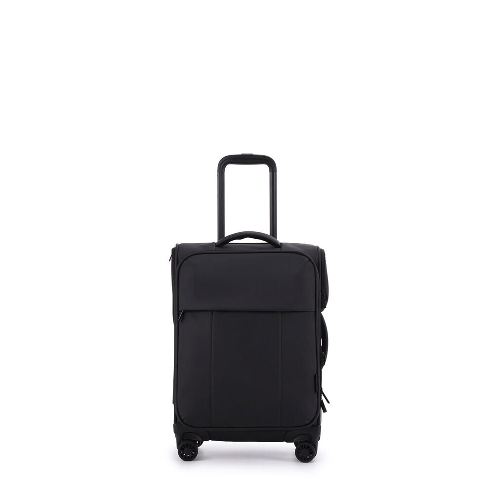 Kate Hill 49x25cm Black Suitcase Lightweight Willow Small Travel Luggage