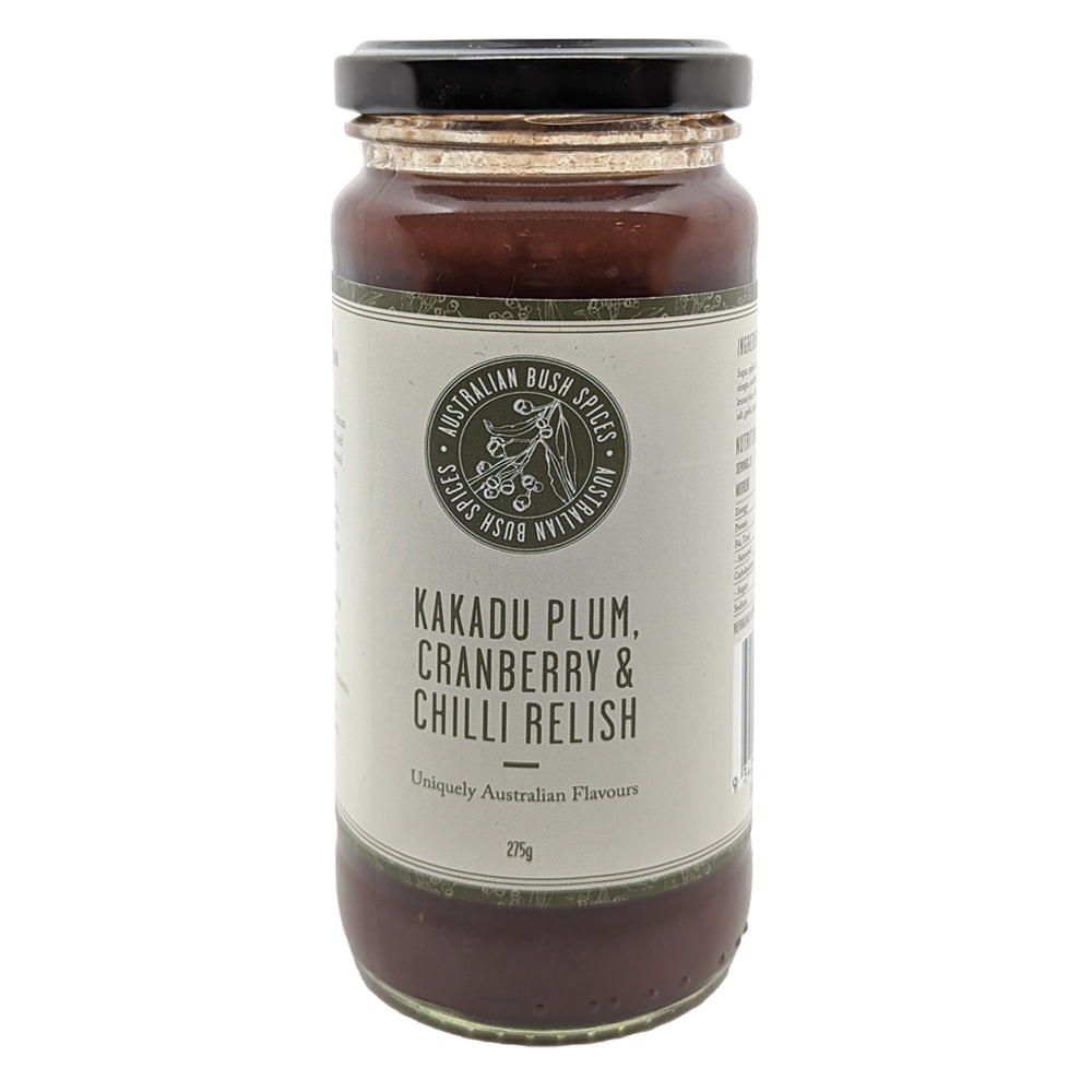 Australian Bush Spices Kakadu Plum Cranberry & Chilli Relish 275g Cooking Spread