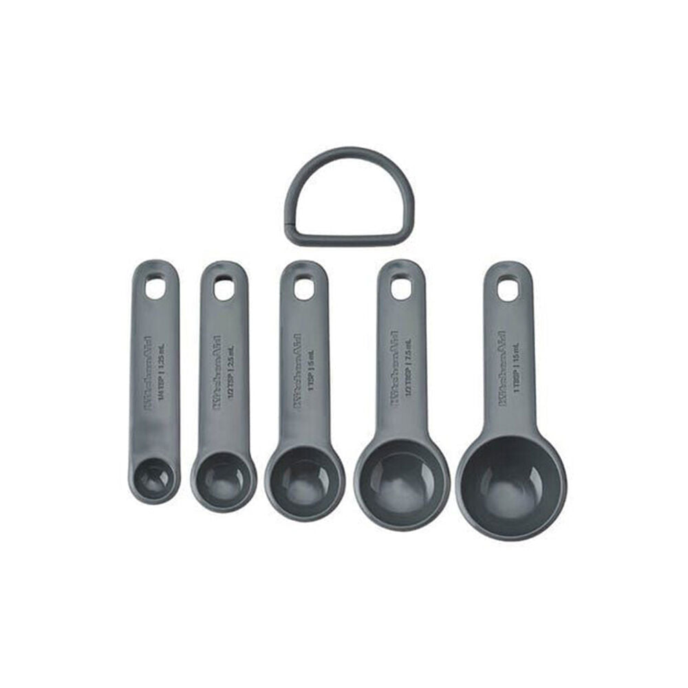 Kitchenaid 5pc KitchenAid Measuring Spoons Cooking Utensil Charcoal Grey (2 Pack) — image 3