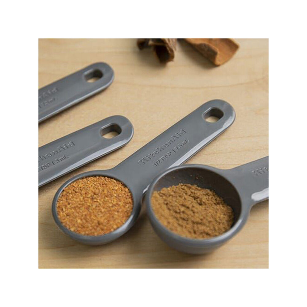 Kitchenaid 5pc KitchenAid Measuring Spoons Cooking Utensil Charcoal Grey (2 Pack) — image 6