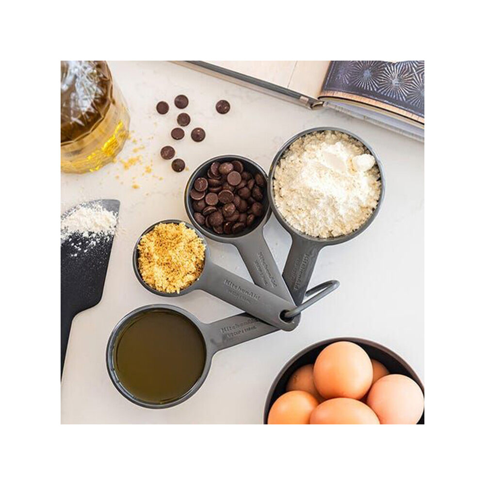 Kitchenaid 4pc KitchenAid Measuring Cups Cooking Utensil Charcoal Grey (2 Pack) — image 4