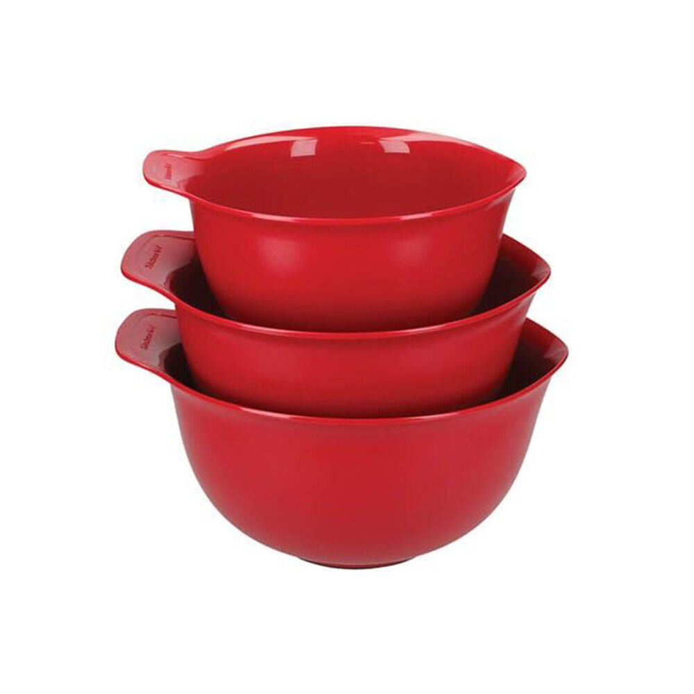 Kitchenaid Non-Slip Cooking Utensil Mixing Bowls Sleeved Empire Red (3 Pieces) — image 2
