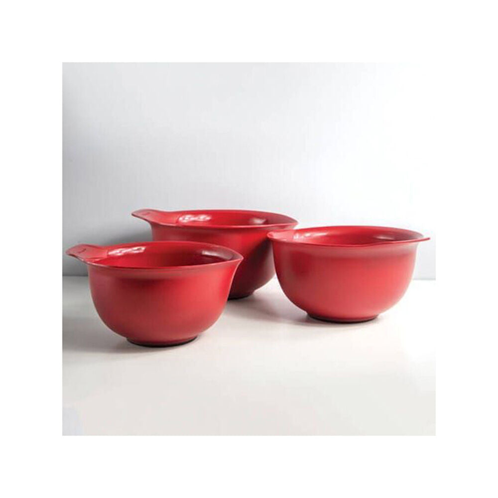 Kitchenaid Non-Slip Cooking Utensil Mixing Bowls Sleeved Empire Red (3 Pieces) — image 3