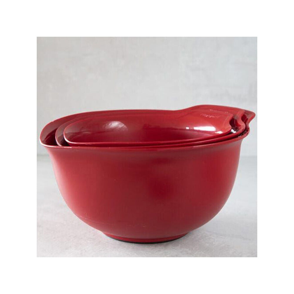 Kitchenaid Non-Slip Cooking Utensil Mixing Bowls Sleeved Empire Red (3 Pieces) — image 5