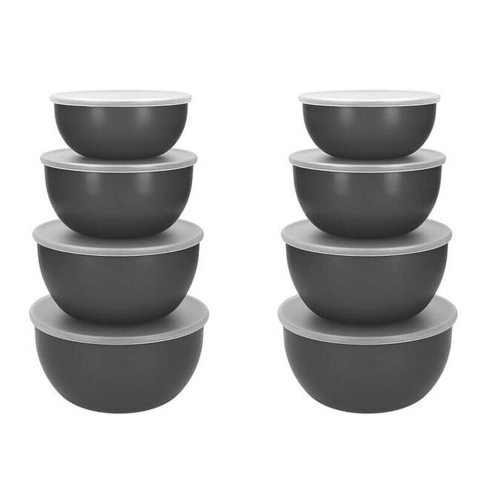 Kitchenaid 4pc KitchenAid Meal Prep Storage Bowls With Lids Charcoal Grey (2 Pack)